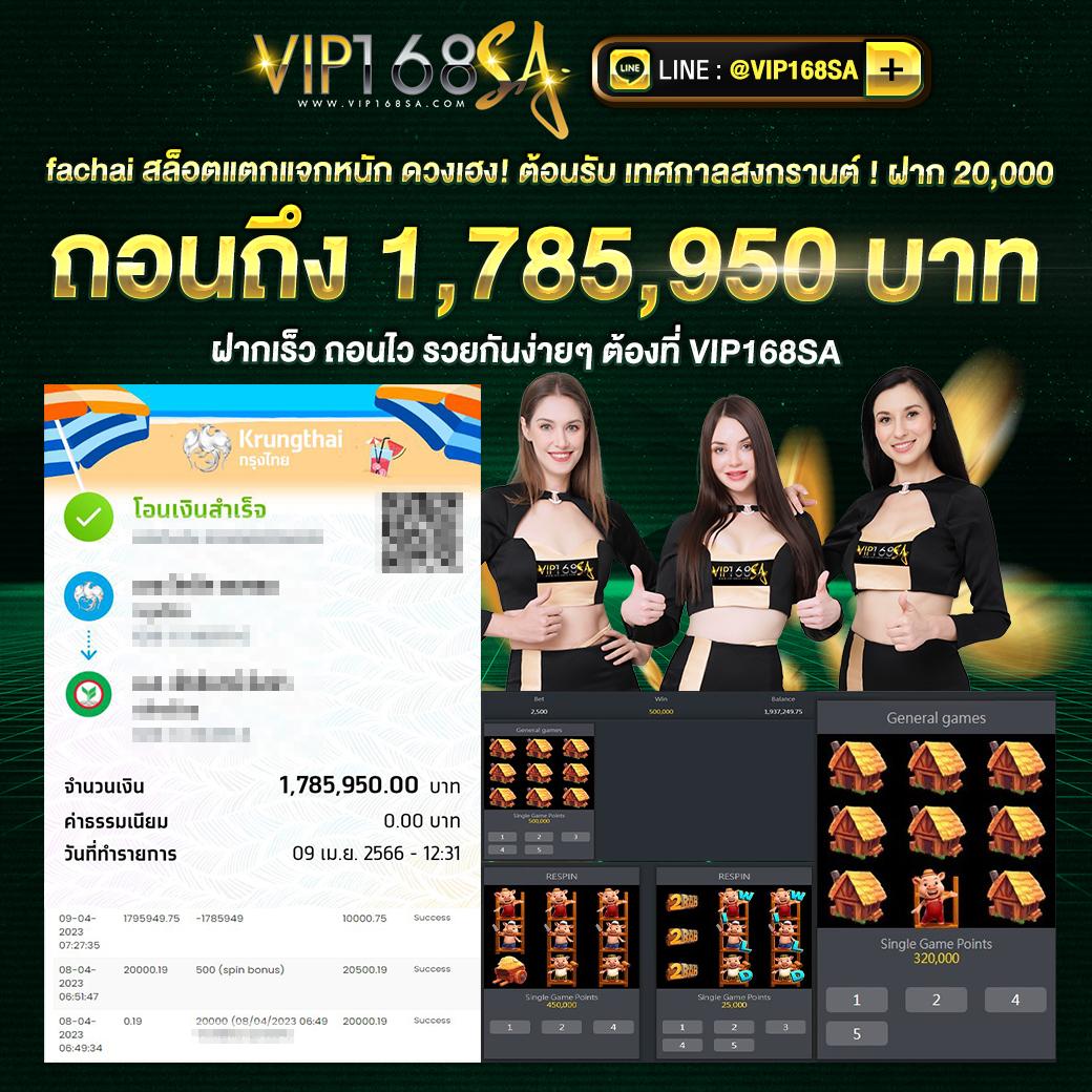 เล่นคาสิโนออนไลน์ FMF168 สล็อต แจกความมันส์เต็มที่ เริ่มทันทีวันนี้
